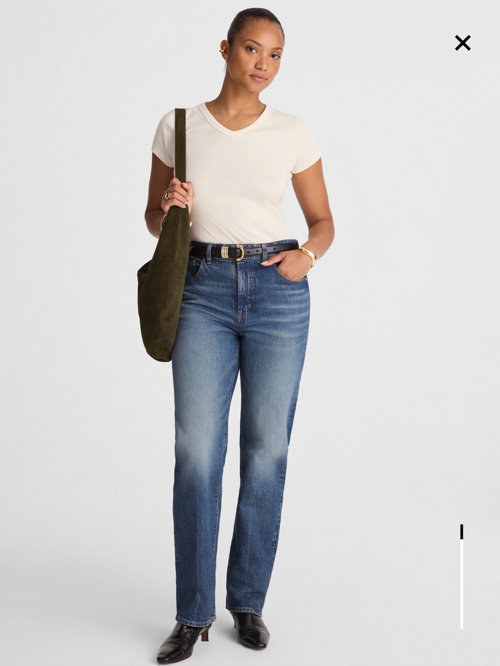 Madewell Curvy Longline Straight Jeans Womens 30 NWOT